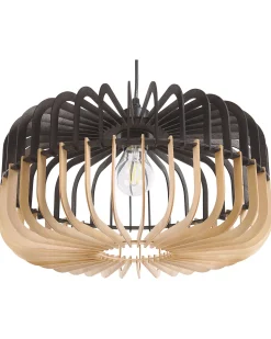 Candeeiro De Teto Em Castanho Claro E Preto Sous