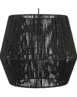 Candeeiro De Teto Em Corda De Papel Preto Gweru