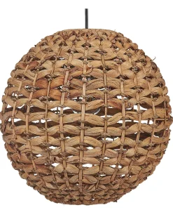 Candeeiro De Teto Em Corda De Papel Castanho Siwaze
