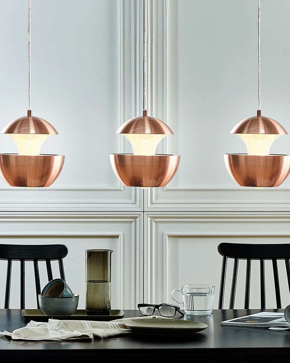 Candeeiro De Teto Em Metal Cor De Cobre Bojana