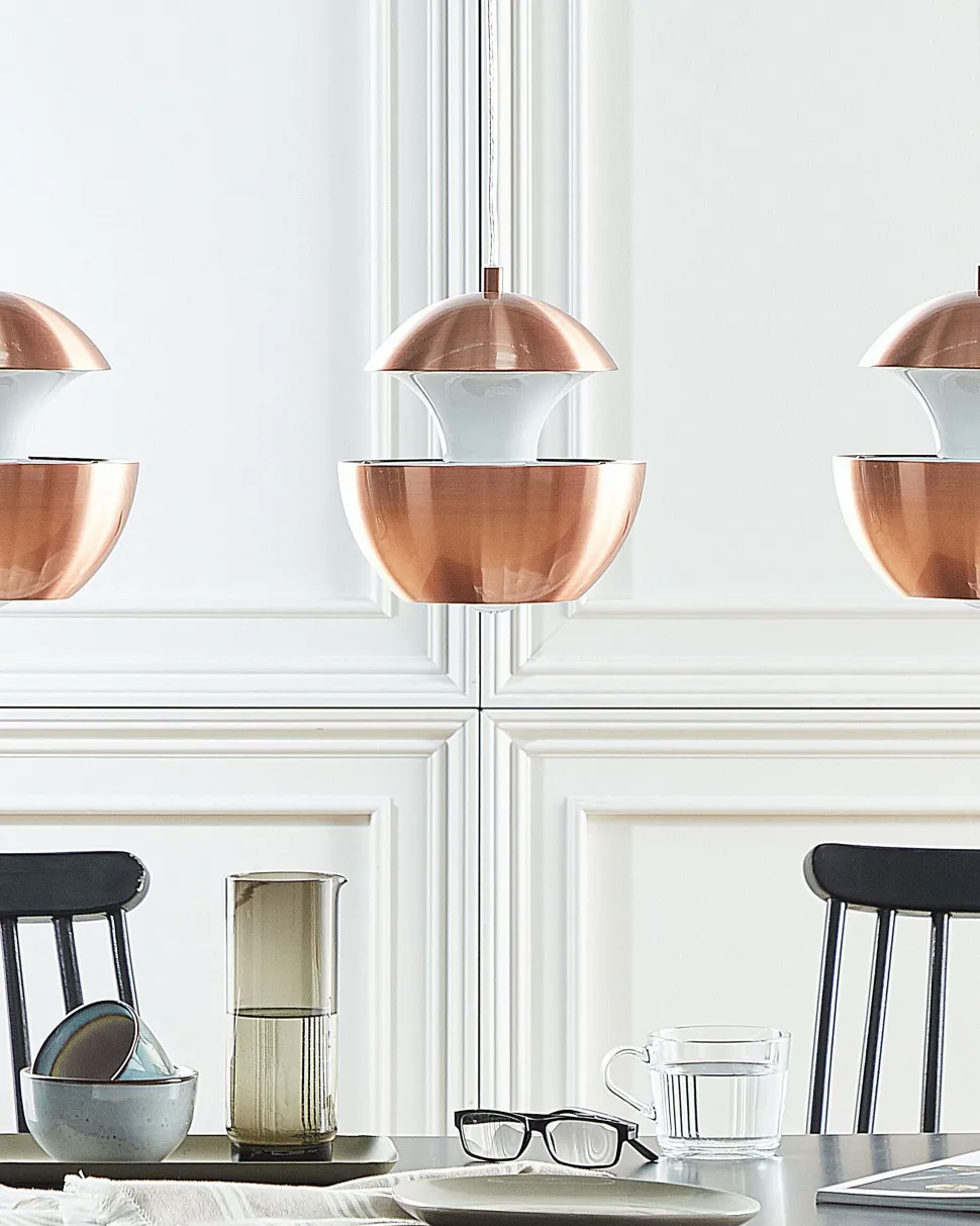 Candeeiro De Teto Em Metal Cor De Cobre Bojana