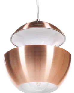 Candeeiro De Teto Em Metal Cor De Cobre Bojana