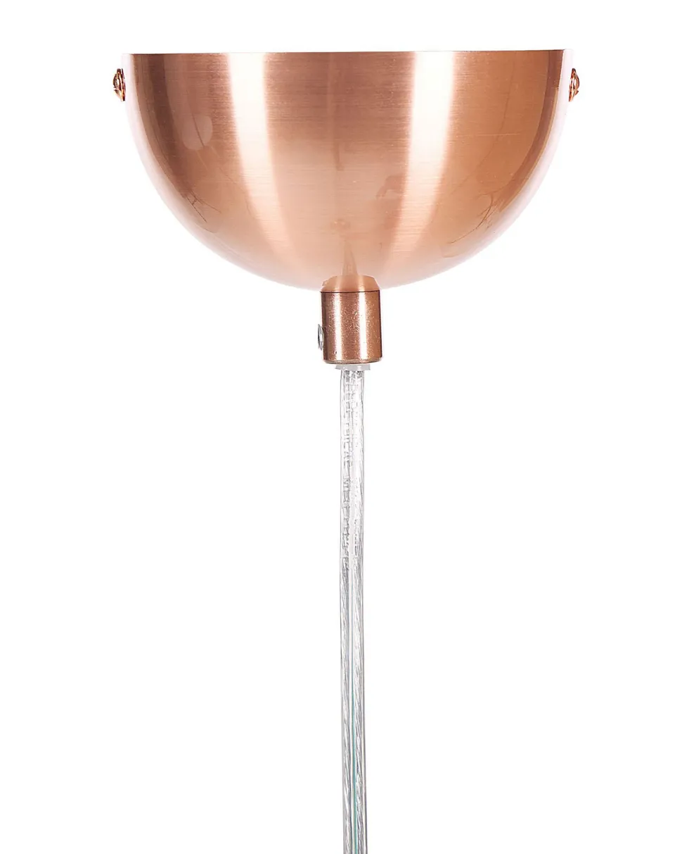 Candeeiro De Teto Em Metal Cor De Cobre Bojana