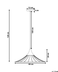 Candeeiro De Teto Em Metal Preto E Cor De Cobre Giona