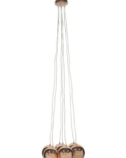 Candeeiro De Teto Em Metal Cor De Cobre Olza