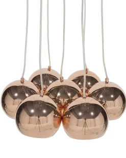 Candeeiro De Teto Em Metal Cor De Cobre Olza