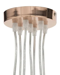 Candeeiro De Teto Em Metal Cor De Cobre Olza