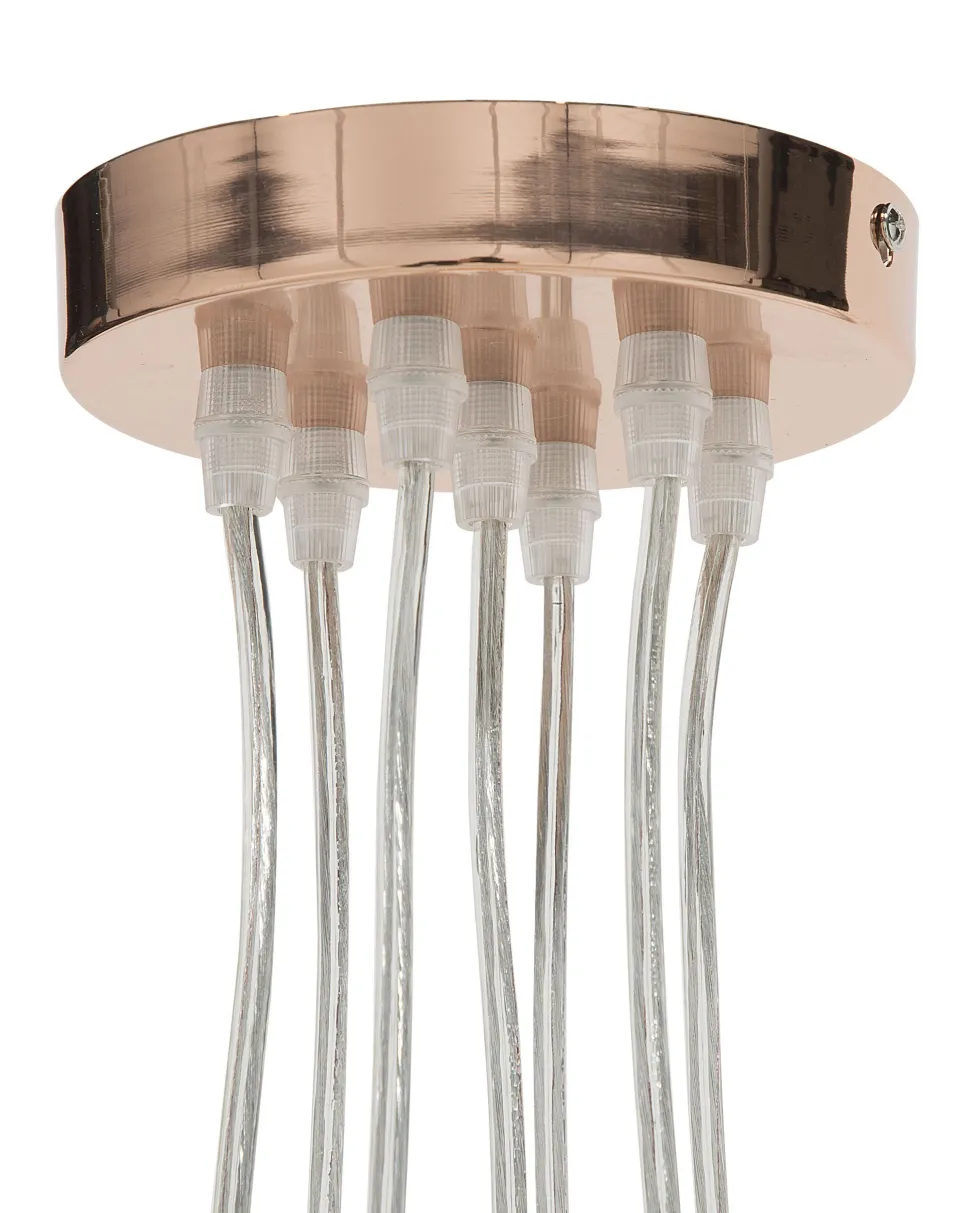 Candeeiro De Teto Em Metal Cor De Cobre Olza