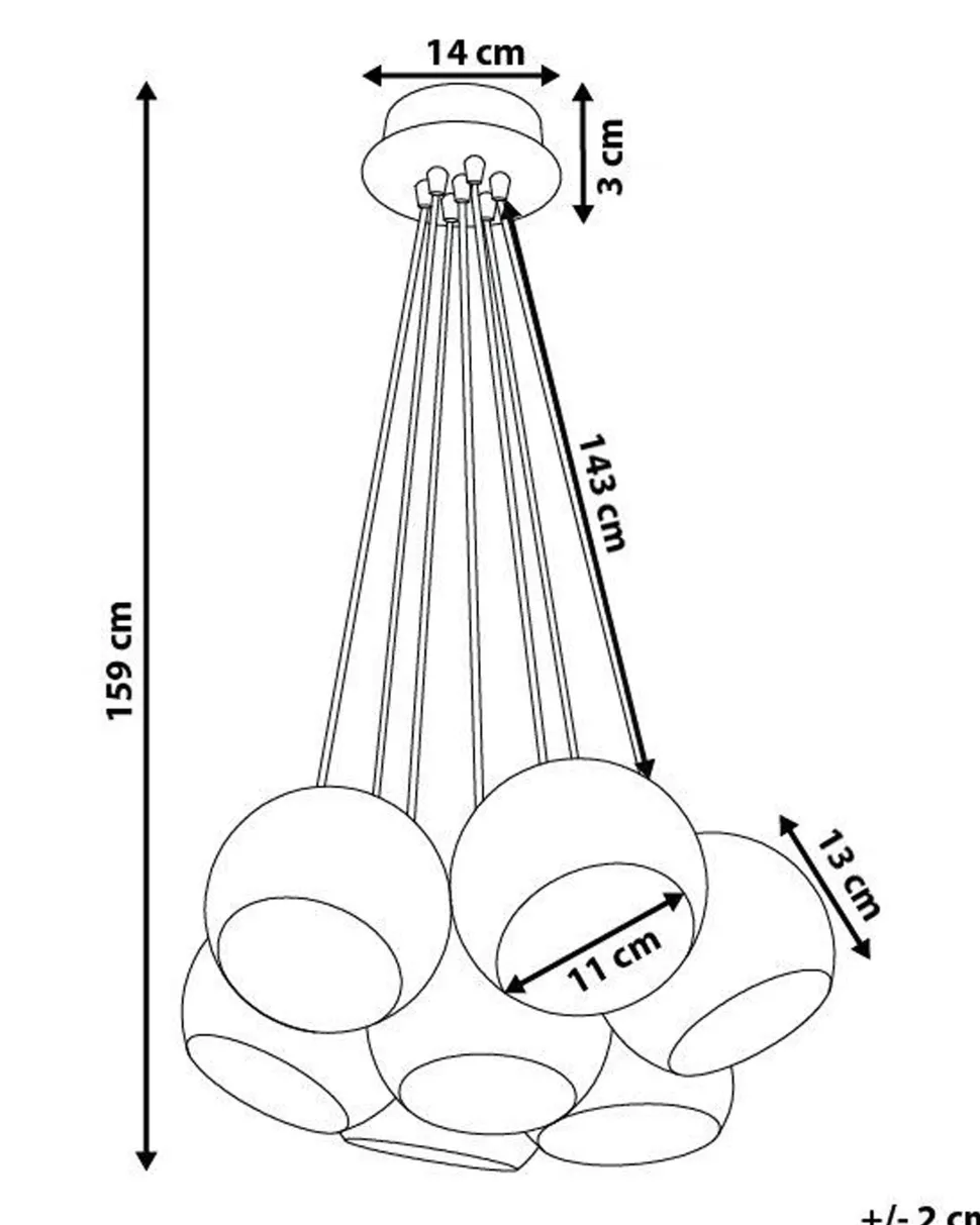 Candeeiro De Teto Em Metal Cor De Cobre Olza