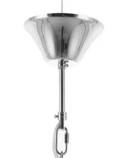 Candeeiro De Teto Em Metal Cromado E Vidro Ebron