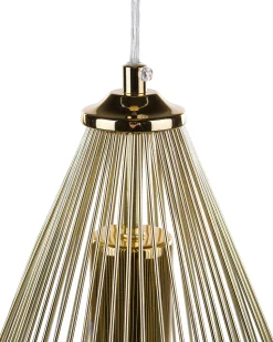 Candeeiro De Teto Em Metal Dourado Conca