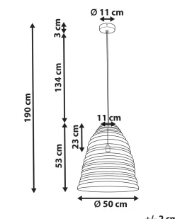 Candeeiro De Teto Em Metal De Cor Bronze Palar