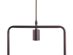 Candeeiro De Teto Em Metal Castanho Lerma