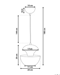 Candeeiro De Teto Em Metal Preto Bojana