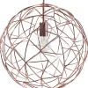 Candeeiro De Teto Em Metal Castanho Cobre Lemme