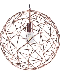 Candeeiro De Teto Em Metal Castanho Cobre Lemme