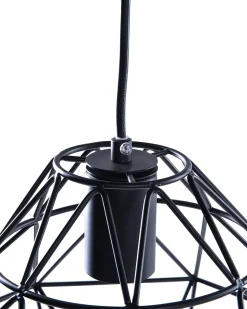 Candeeiro De Teto Em Metal Preto Guam