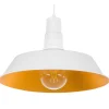 Candeeiro De Teto Em Metal Branco Bayou