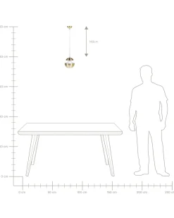 Candeeiro De Teto Em Metal Cor De Bronze Bojana