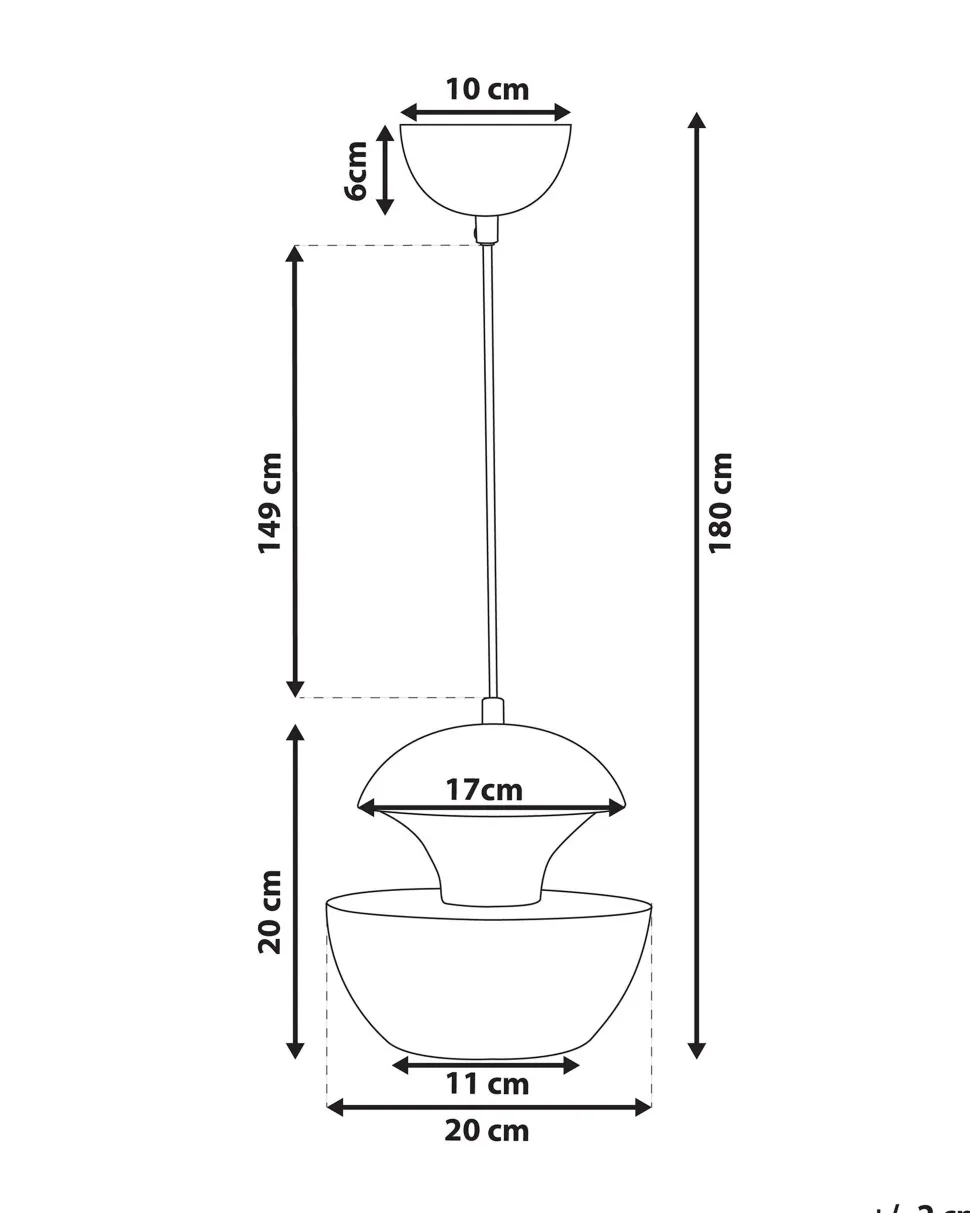 Candeeiro De Teto Em Metal Cor De Bronze Bojana