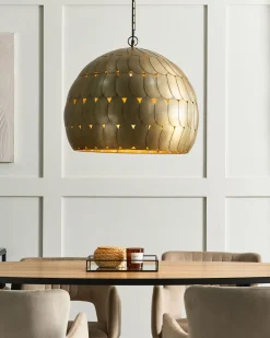 Candeeiro De Teto Em Metal De Cor Bronze Harangi