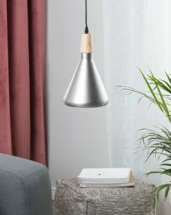 Candeeiro De Teto Em Metal Prateado O 17 Cm Arda