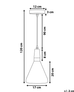 Candeeiro De Teto Em Metal Prateado O 17 Cm Arda