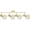 Candeeiro De Teto Em Metal Dourado Chenab