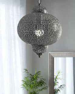 Candeeiro De Teto Em Metal Prateado Tyne