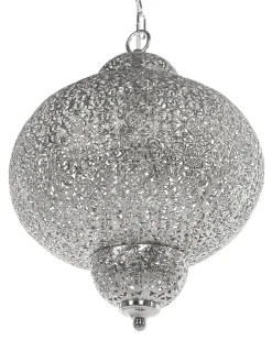 Candeeiro De Teto Em Metal Prateado Tyne