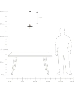 Candeeiro De Teto Em Metal Preto E Cor De Bronze Swift L