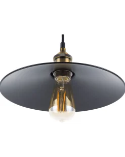 Candeeiro De Teto Em Metal Preto E Cor De Bronze Swift L