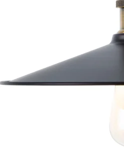 Candeeiro De Teto Em Metal Preto E Cor De Bronze Swift L