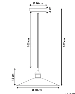 Candeeiro De Teto Em Metal Preto E Cor De Bronze Swift L