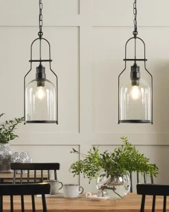 Candeeiro De Teto Em Metal Preto Bashilo