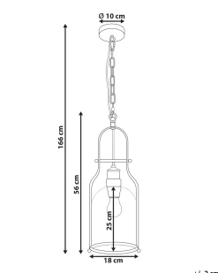 Candeeiro De Teto Em Metal Preto Bashilo