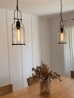 Candeeiro De Teto Em Metal Preto Bashilo