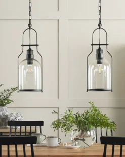 Candeeiro De Teto Em Metal Preto Bashilo