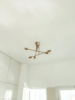 Candeeiro De Teto Em Metal Cor De Bronze Kidane