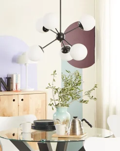 Candeeiro De Teto Em Metal Preto Adawro