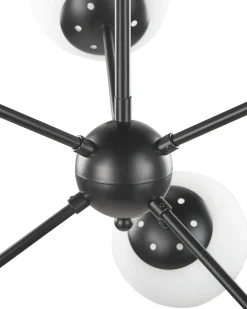 Candeeiro De Teto Em Metal Preto Adawro