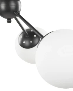 Candeeiro De Teto Em Metal Preto Adawro