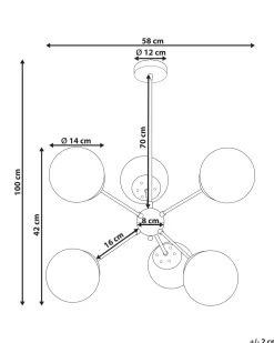 Candeeiro De Teto Em Metal Preto Adawro