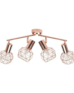 Candeeiro De Teto Em Metal Cor De Cobre Chenab