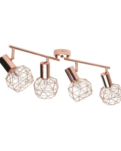 Candeeiro De Teto Em Metal Cor De Cobre Chenab