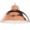 Candeeiro De Teto Em Metal Branco E Cor De Cobre Gallatin