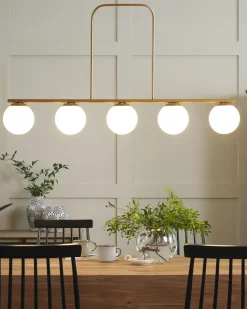 Candeeiro De Teto Em Metal Dourado Zikuli