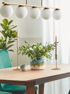 Candeeiro De Teto Em Metal Dourado Zikuli