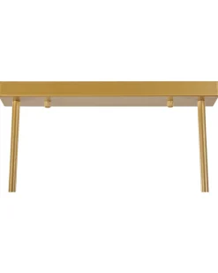 Candeeiro De Teto Em Metal Dourado Zikuli