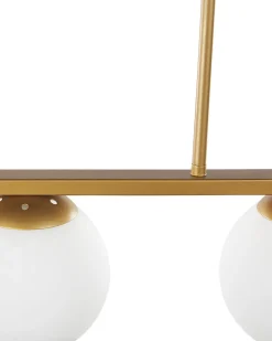 Candeeiro De Teto Em Metal Dourado Zikuli